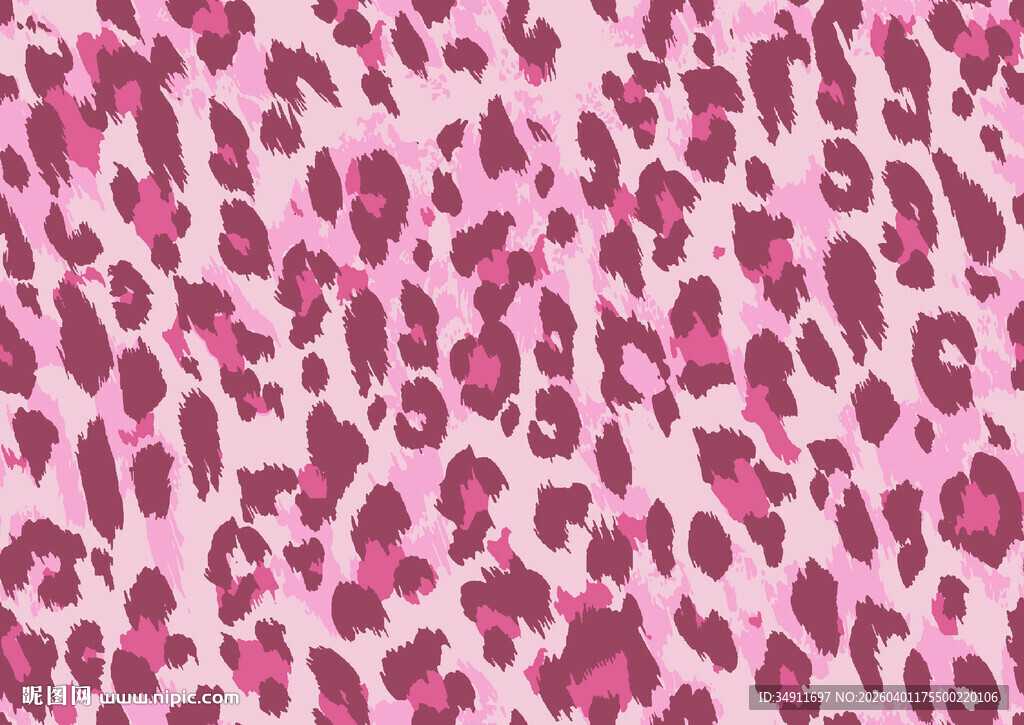 粉色豹纹图案纹理