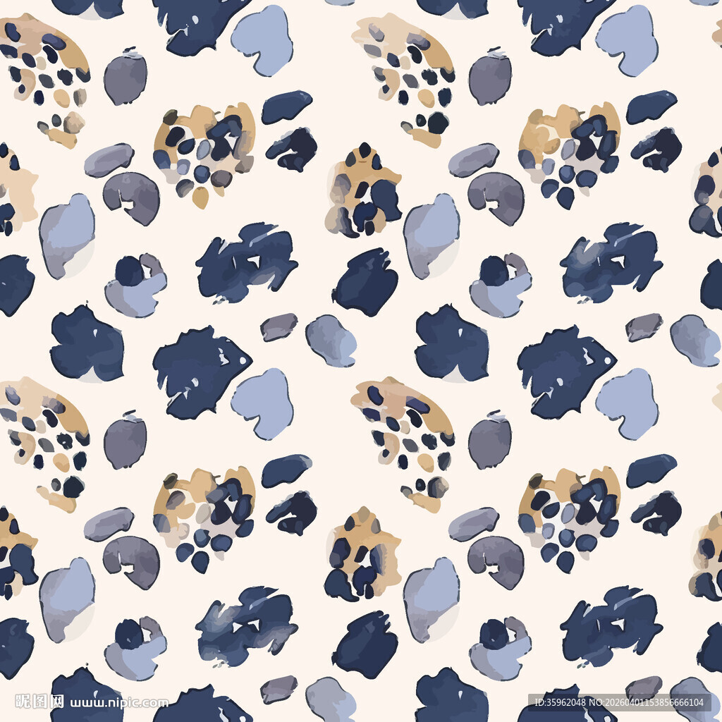 抽象蓝黄斑点图案纹理