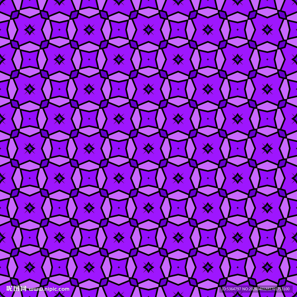 紫色几何图案无缝背景