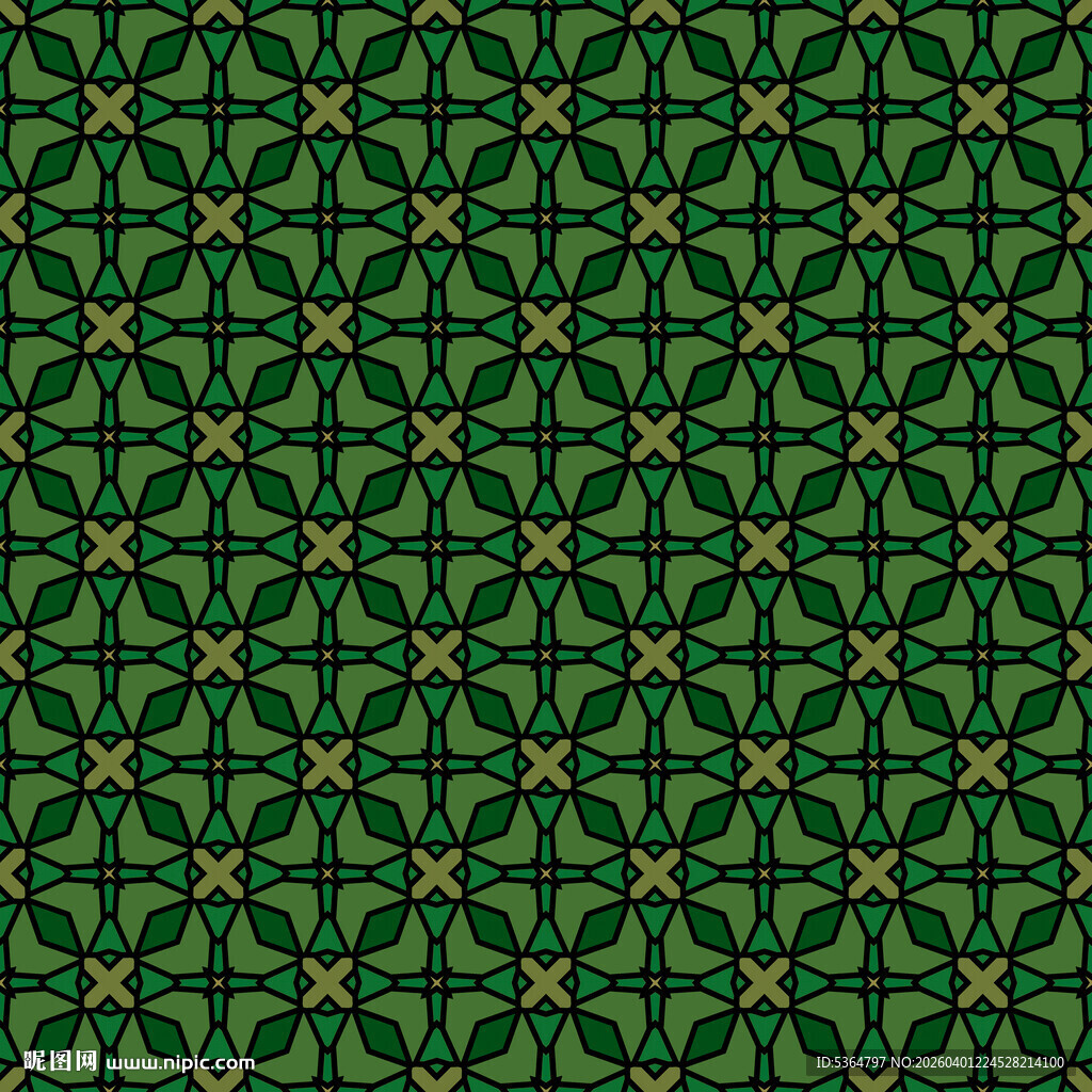 绿色几何图案背景纹理