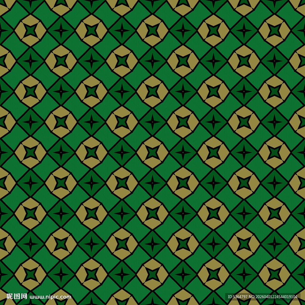 绿色几何线条图案背景