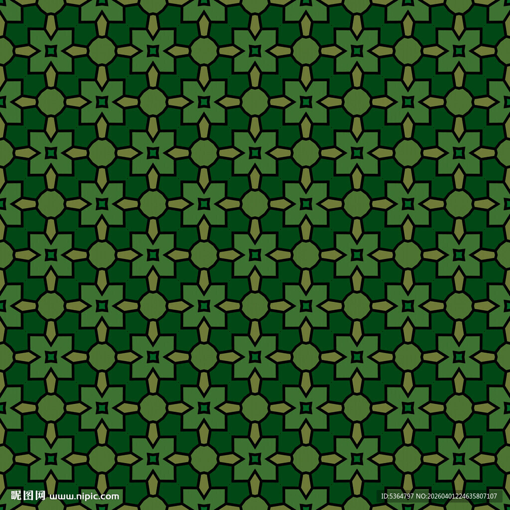 深绿色几何图案背景纹理
