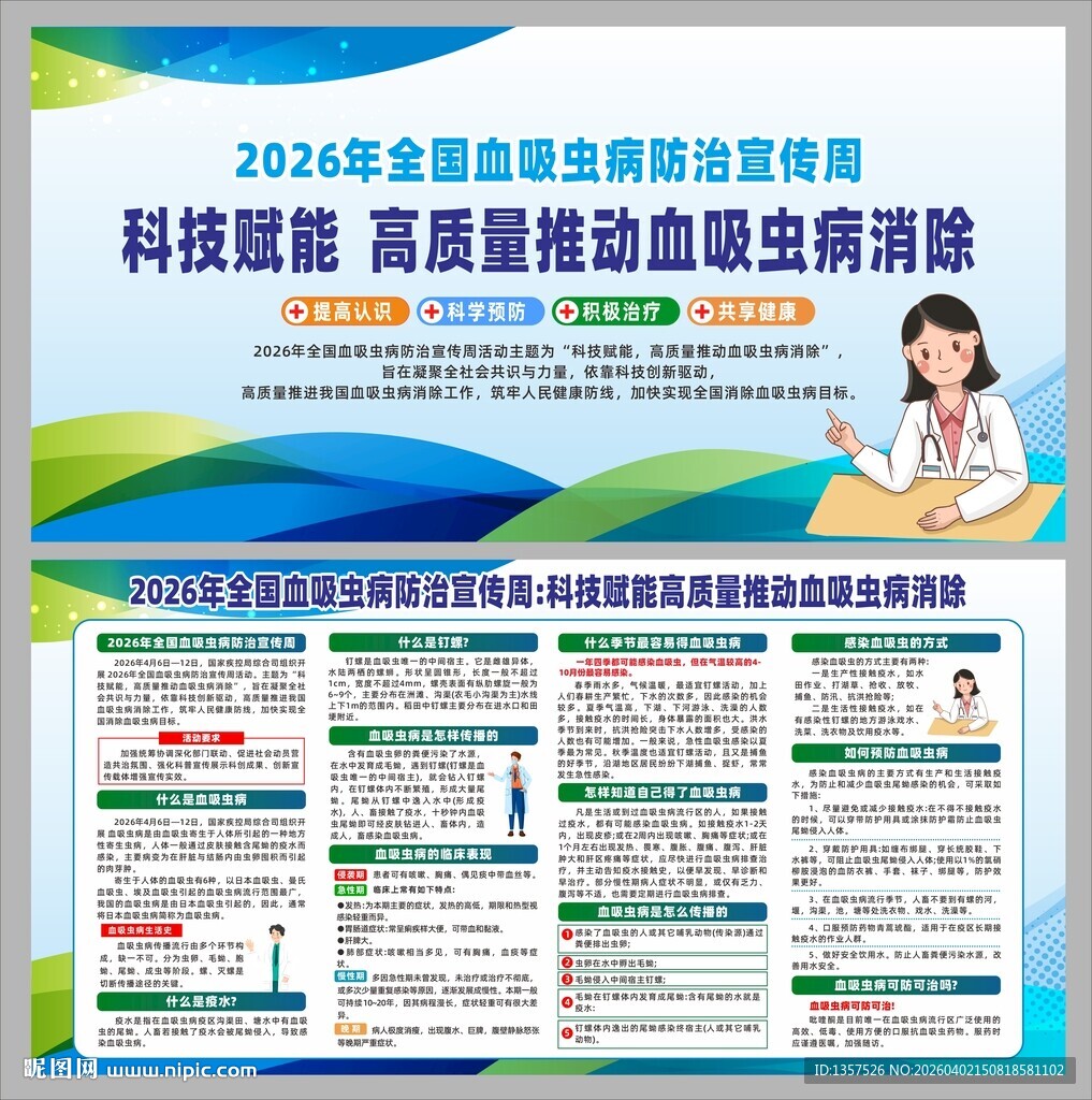 2026血吸虫病防治宣传周展板