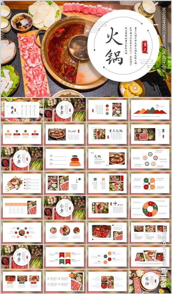 火锅麻辣火锅美食餐饮美味ppt