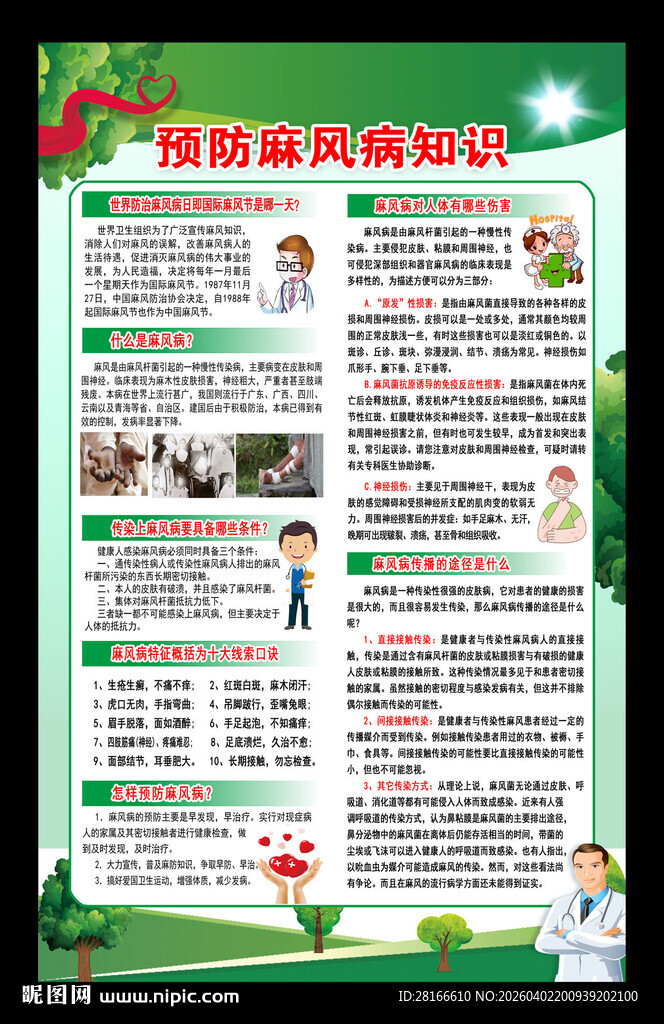 世界防治麻风病日海报