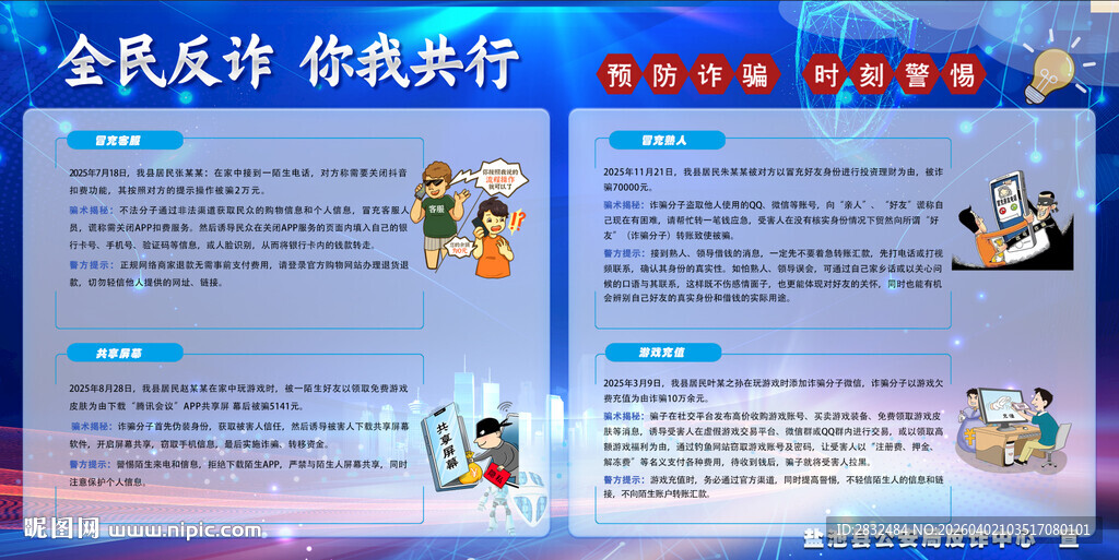 全民反诈宣传海报展示