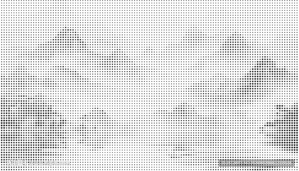 五角星山水点状图