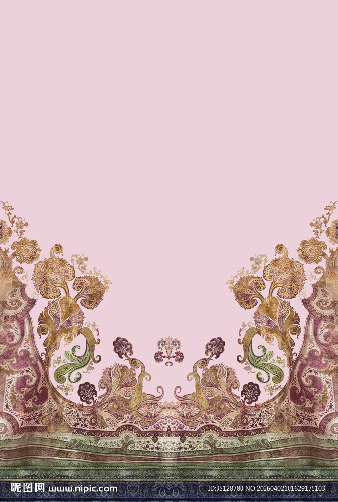 中式古典花卉图案装饰