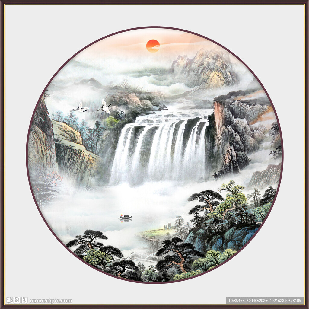 国画山水装饰画