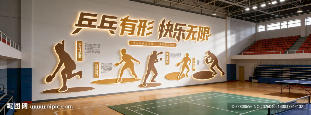 乒乓球文化墙