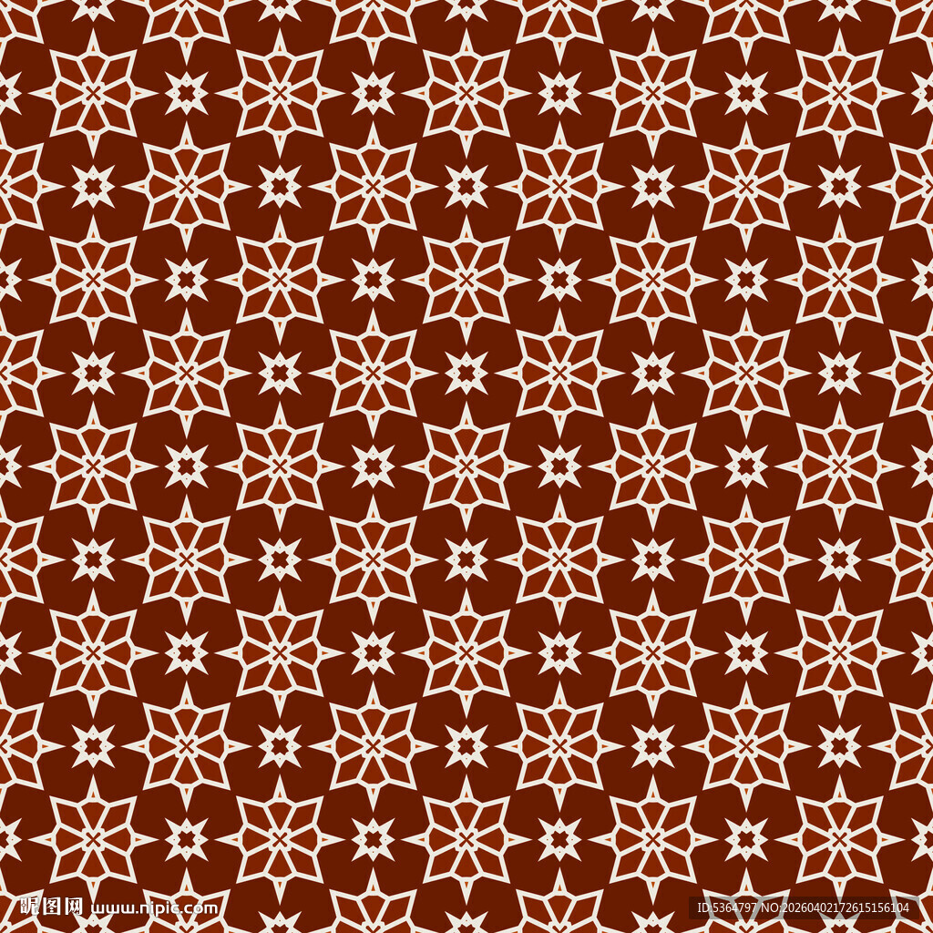 棕色几何图案无缝纹理