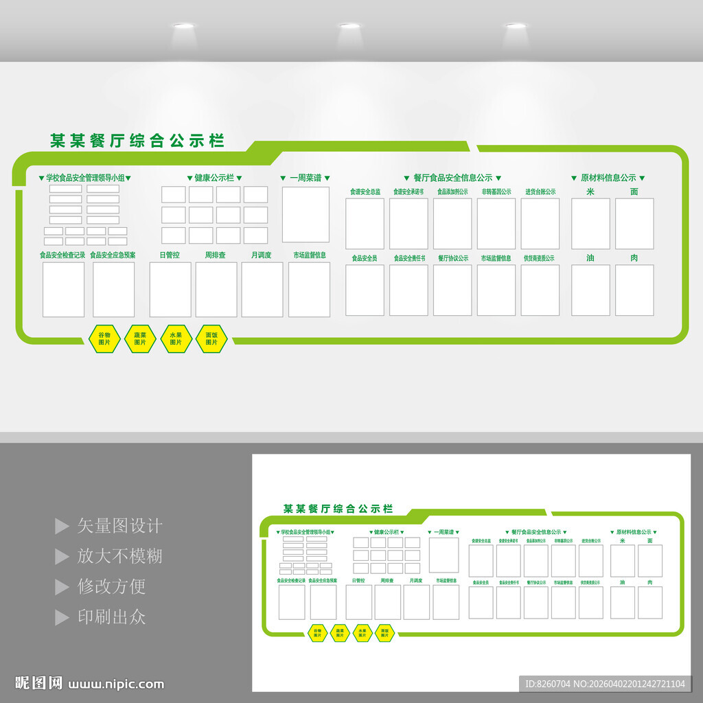 学校餐厅综合公示栏