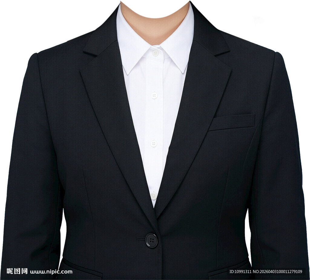女证件照西装正装衣服素材