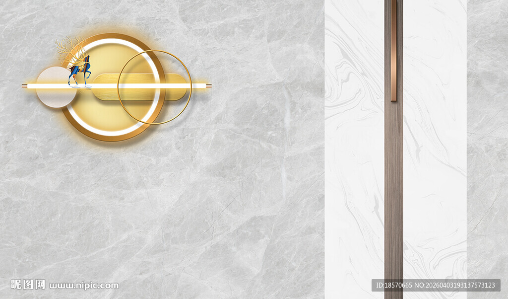 金色简约壁灯优雅设计现代客厅