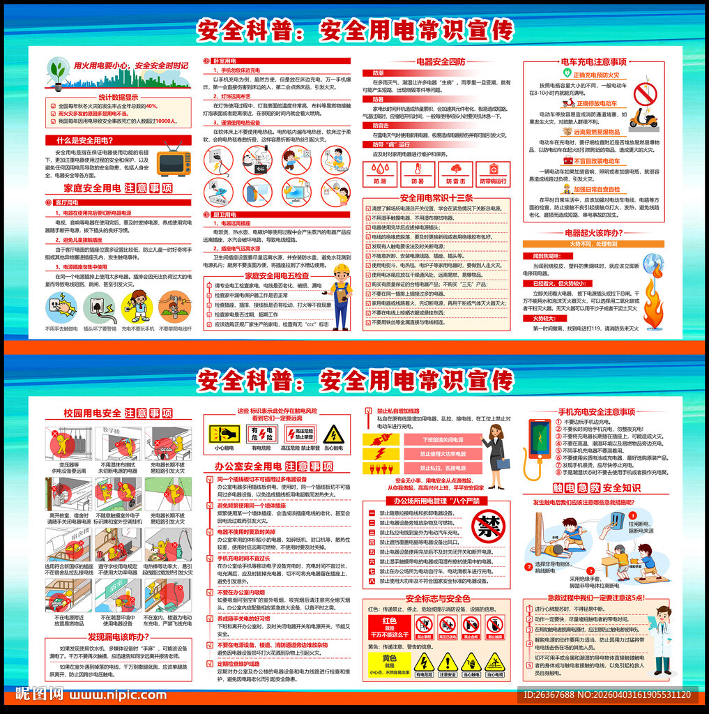 安全用电展板