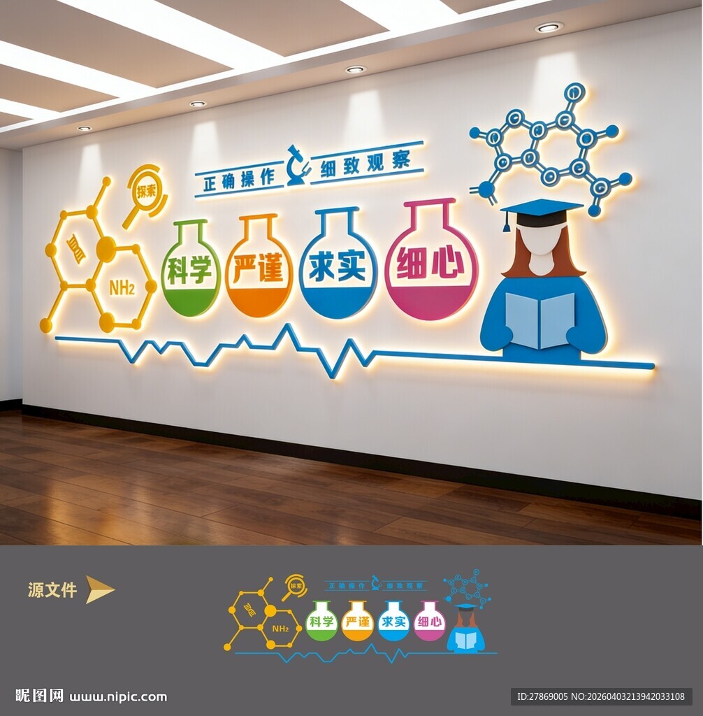 生物化学实验室文化墙