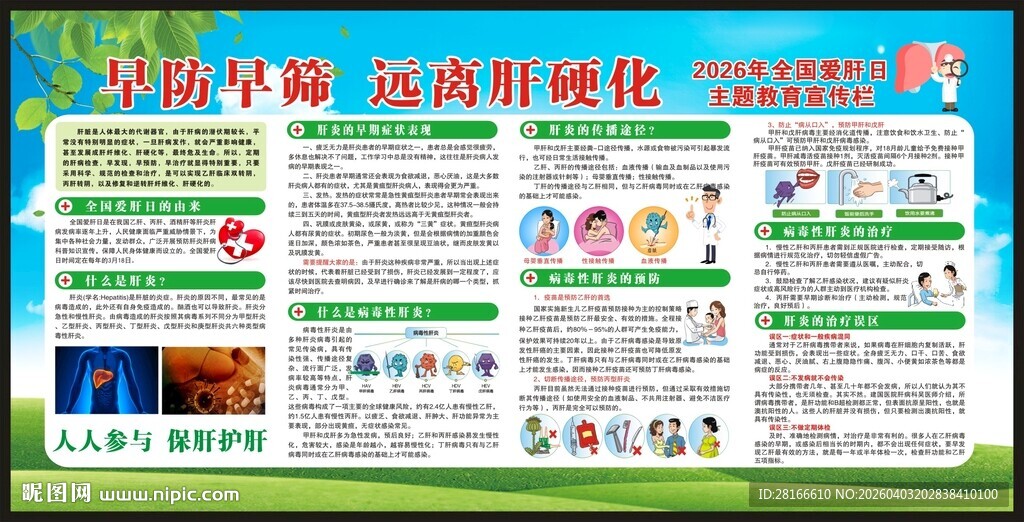 全国爱肝日宣传栏