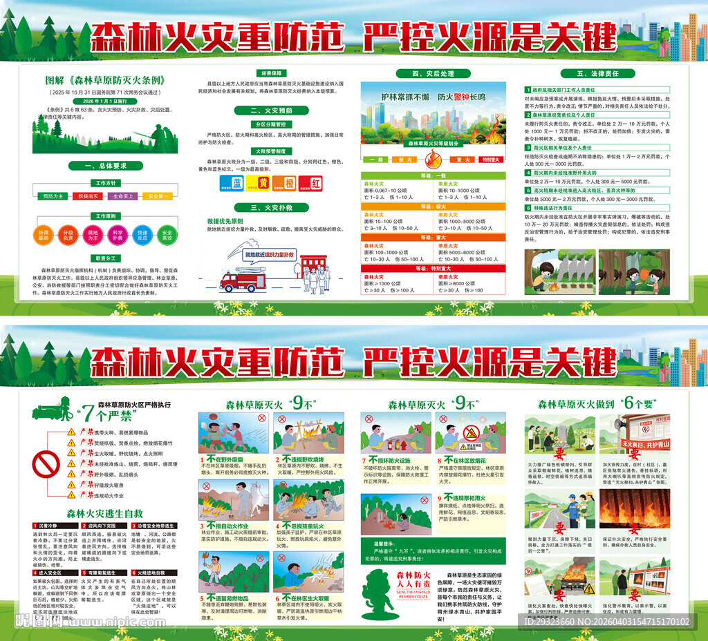 森林防火展板
