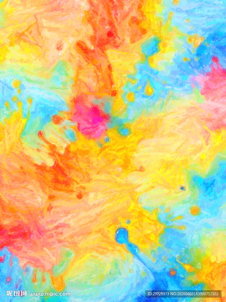 多彩水彩抽象艺术背景