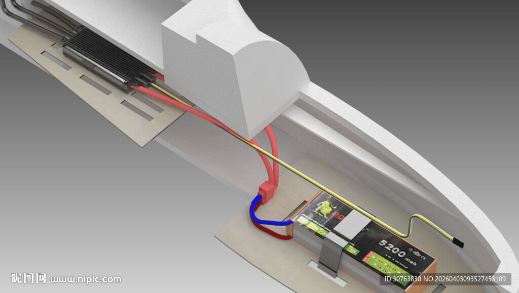 固定翼无人机电调的安装