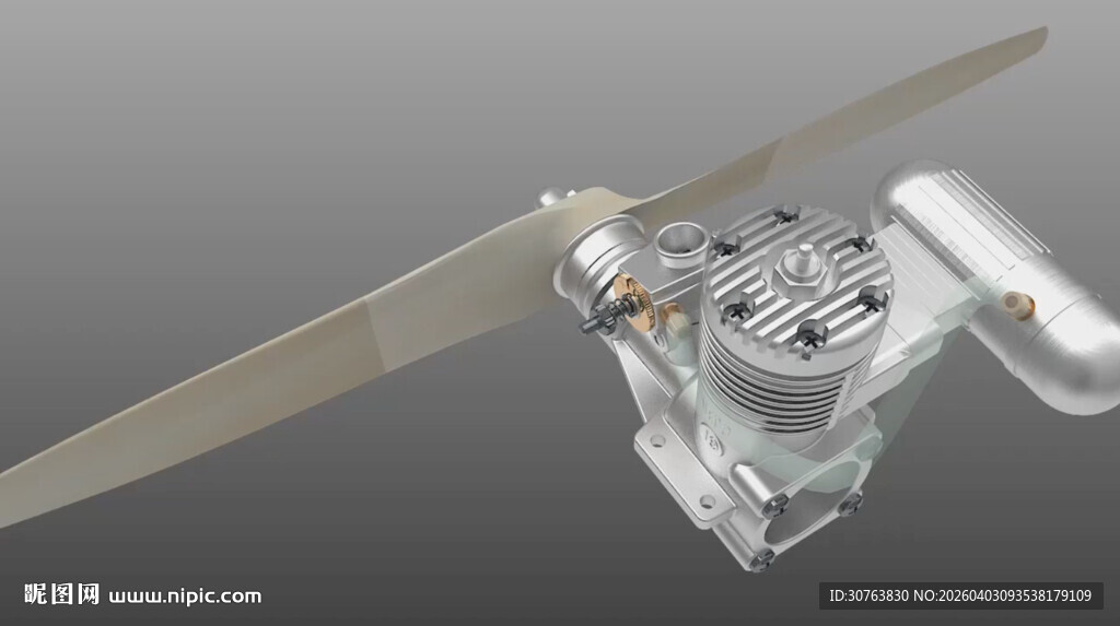 固定翼发动机的油箱和油管的安装