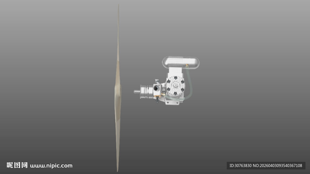 固定翼无人机发动机螺旋桨的安装