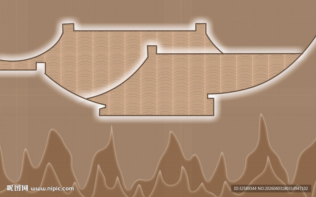 中式古建筑屋顶风景