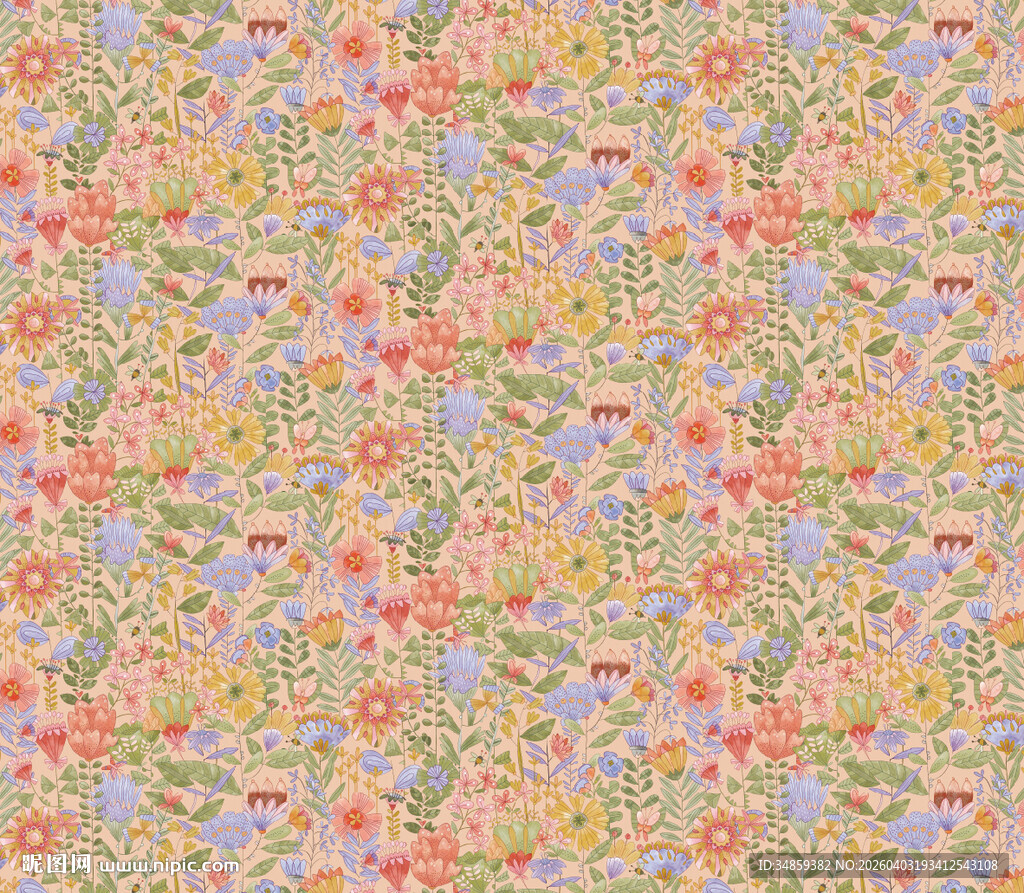 多彩碎花图案纹理背景