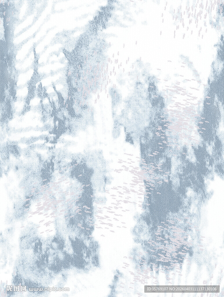 蓝白抽象水彩纹理图案