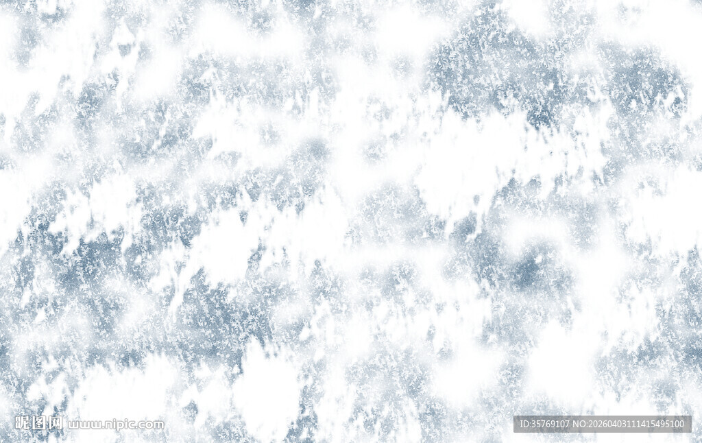 蓝白雪花纹理背景图