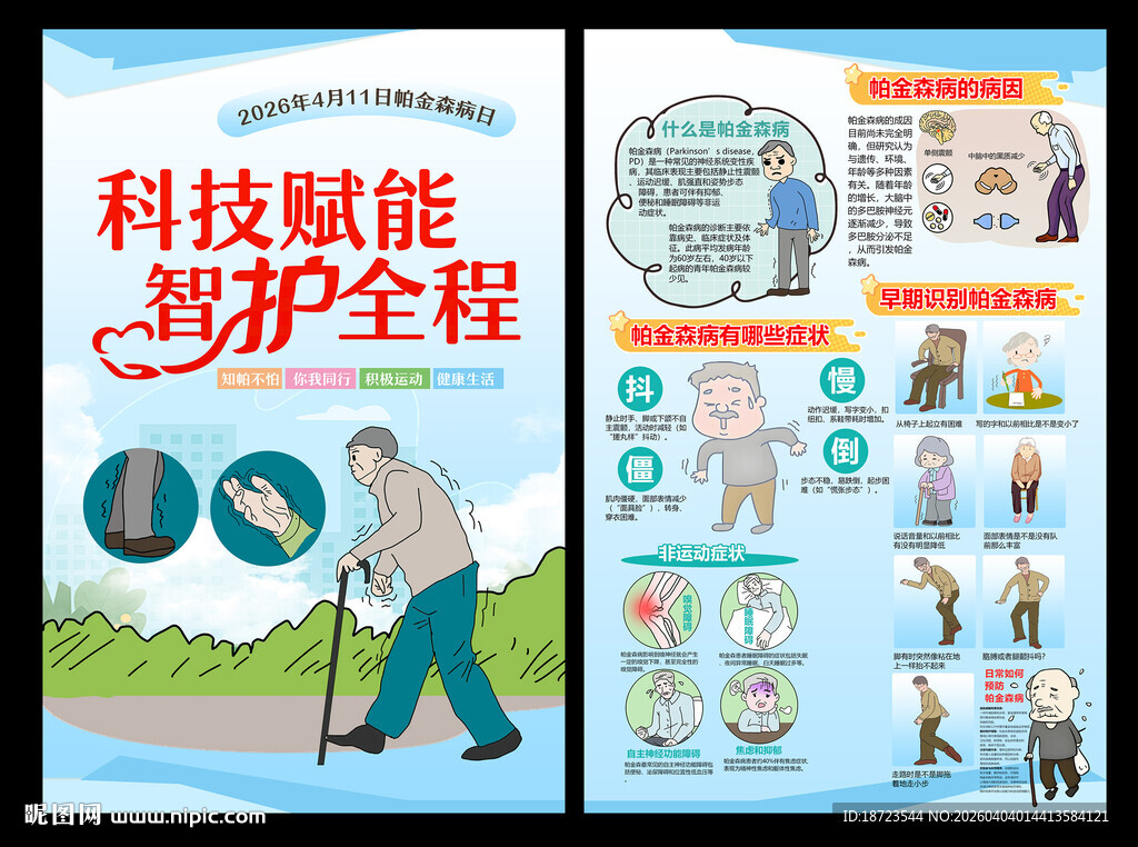 世界帕金森日海报
