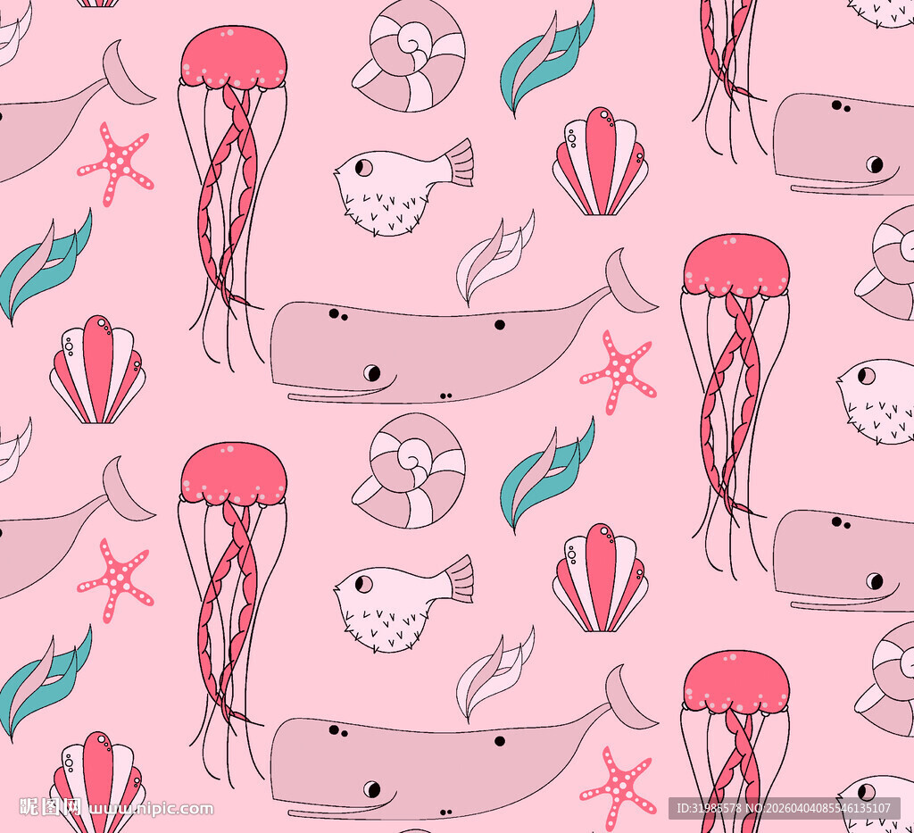 鲸鱼水母海洋世界