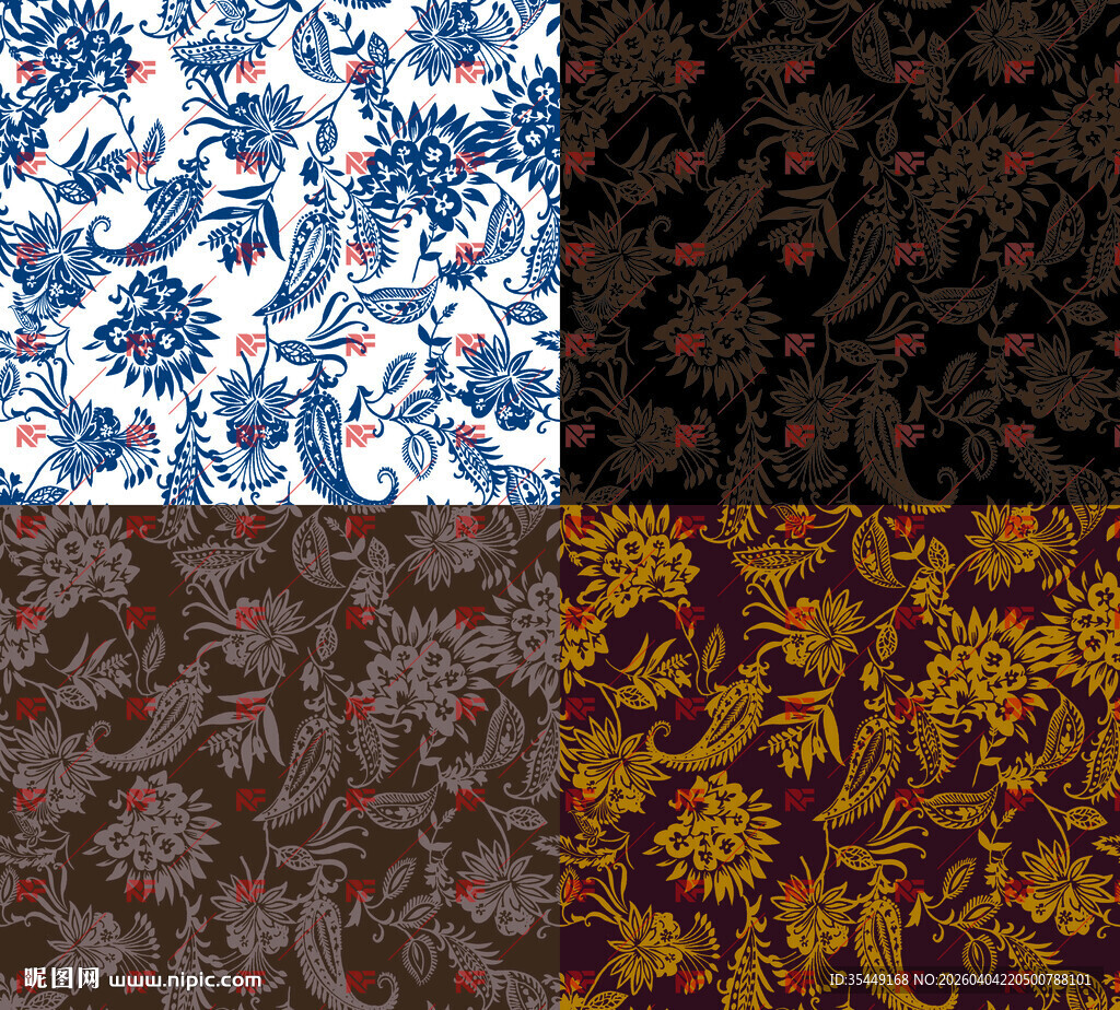 多样复古花纹图案集锦