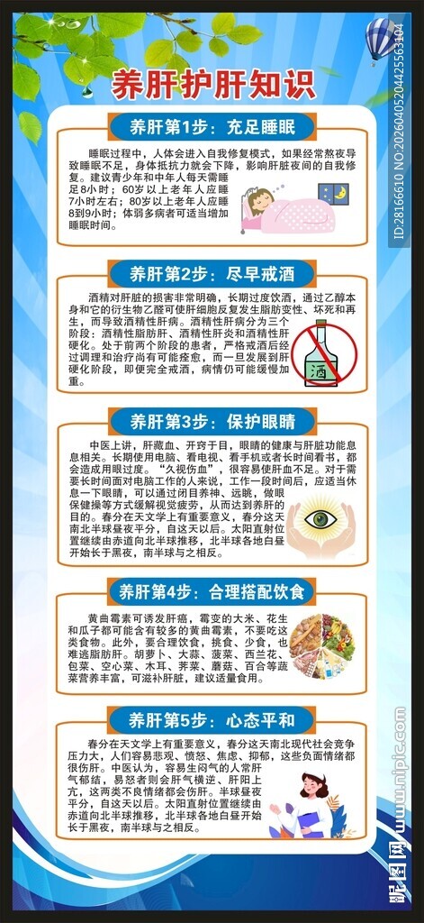 全国爱肝日展架