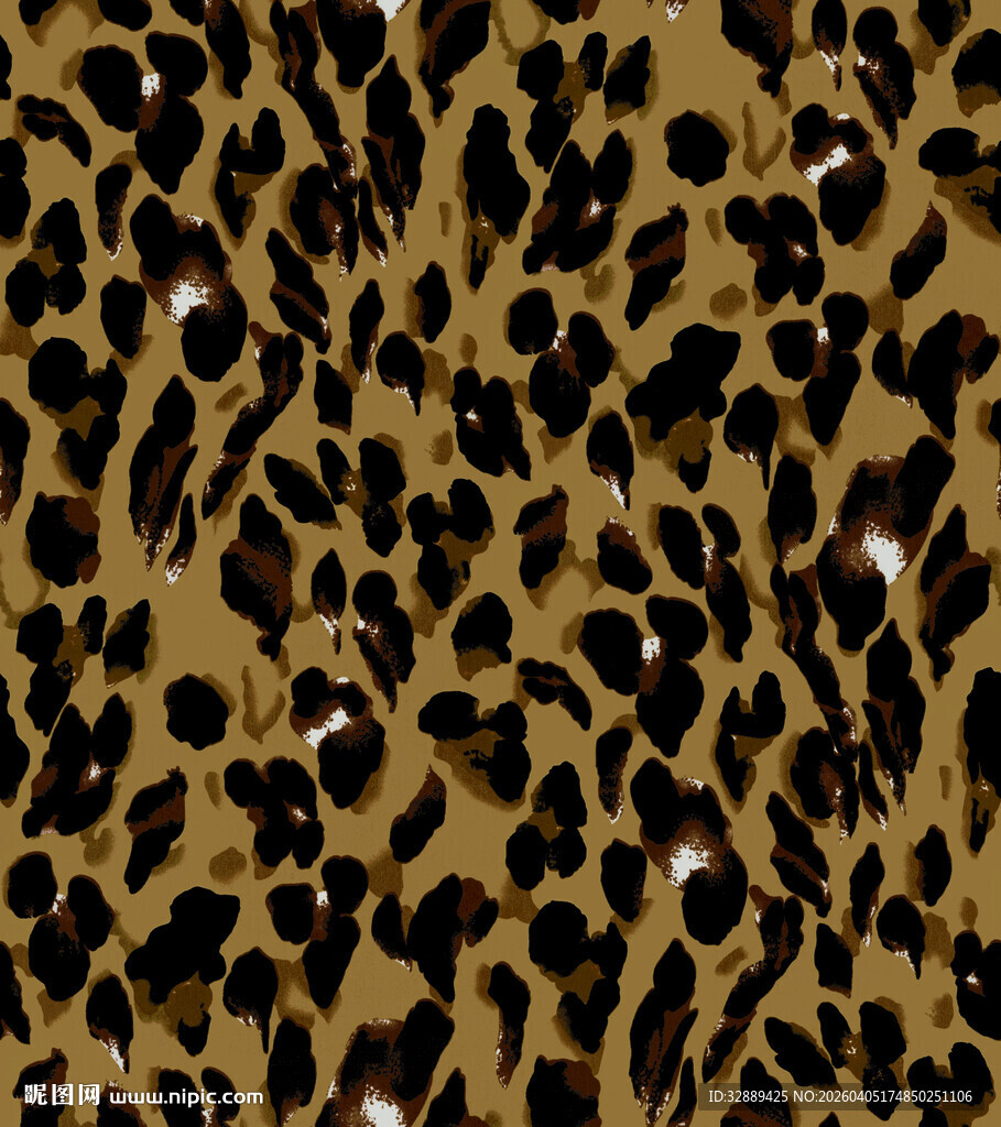 豹纹图案布料纹理