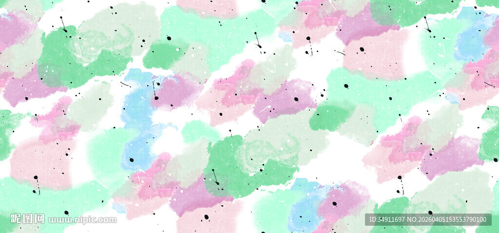 多彩梦幻花卉图案背景