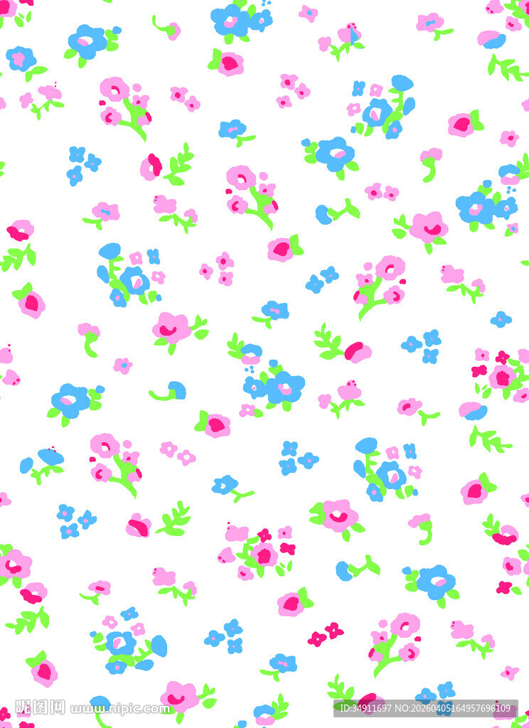 小碎花图案的清新背景