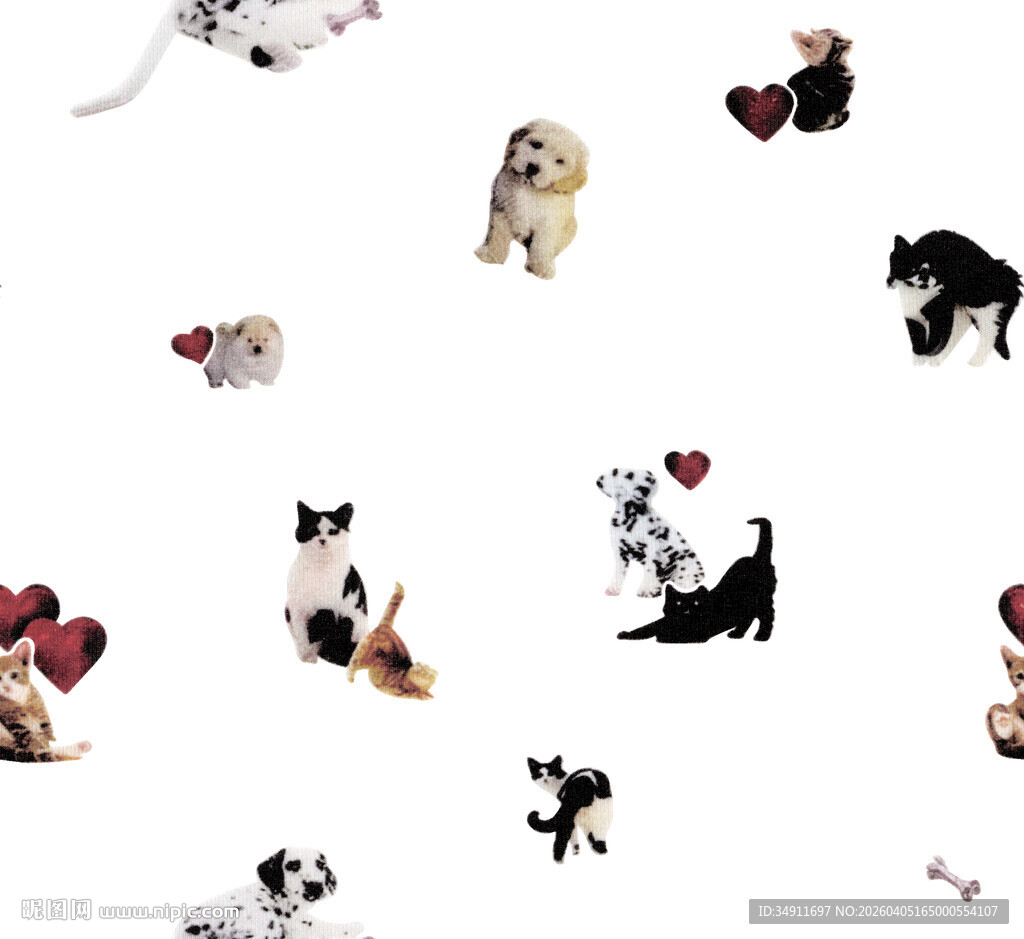 可爱猫狗图案集合