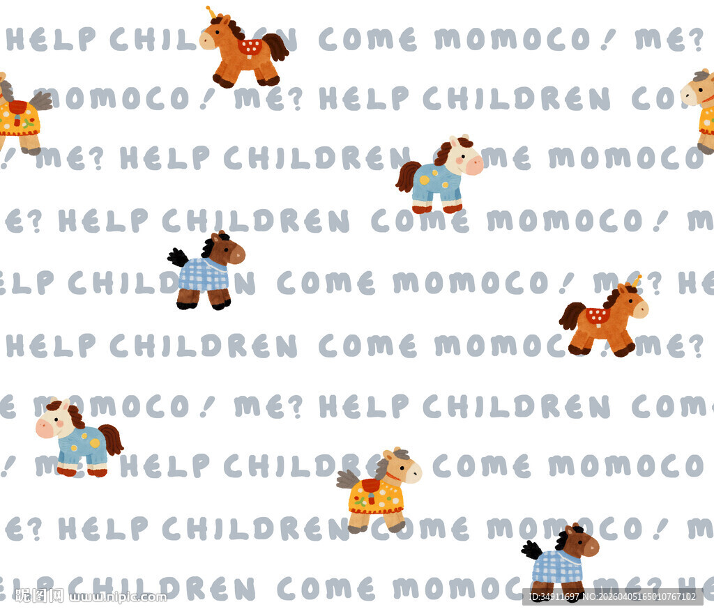 儿童帮助妈妈主题图案设计