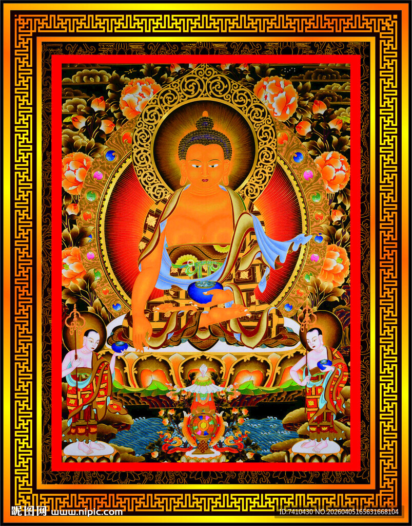 释迦摩尼唐卡