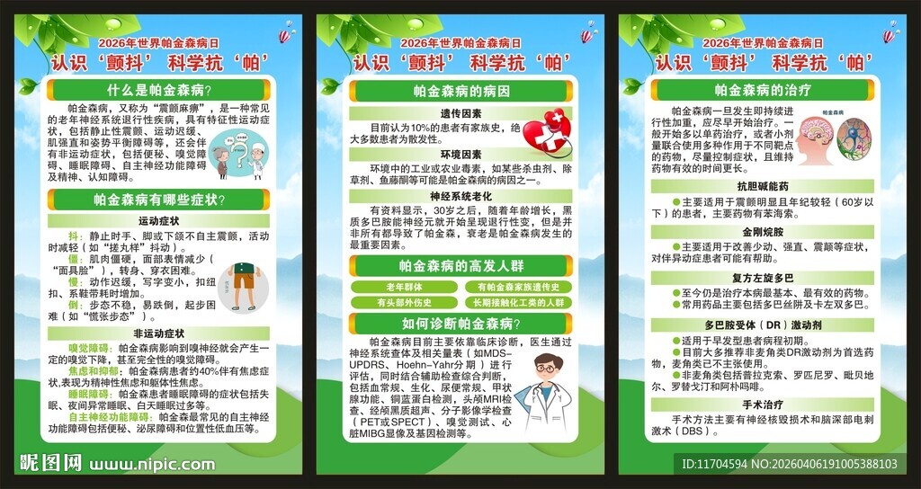 世界帕金森病日展板