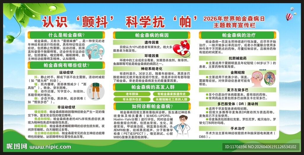 世界帕金森病日宣传栏