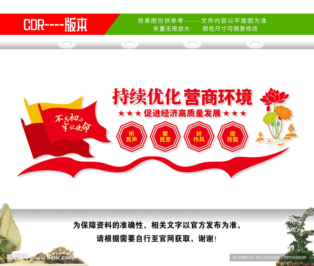 优化营商环境文化墙