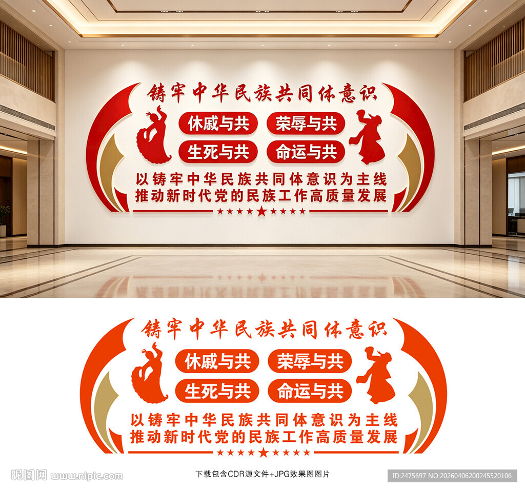 民族团结文化墙