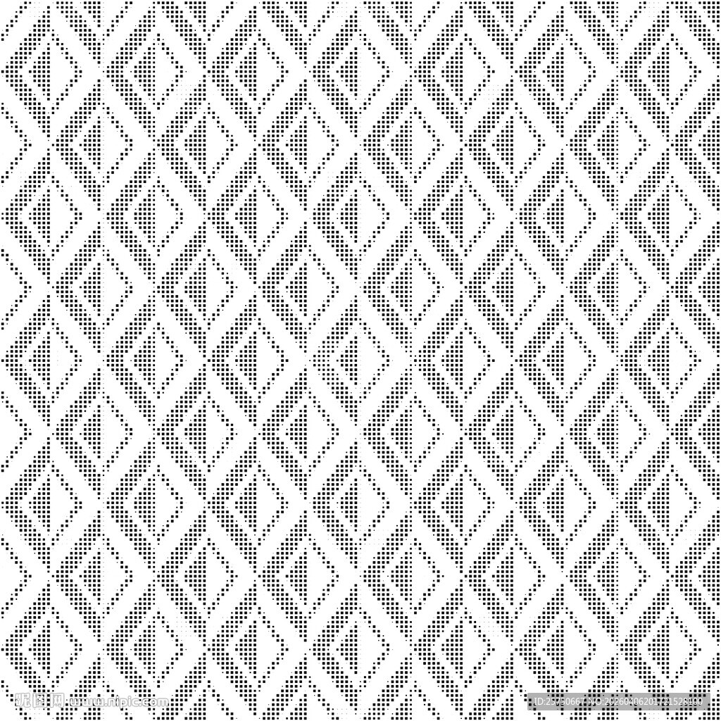 灰白几何线条无缝图案