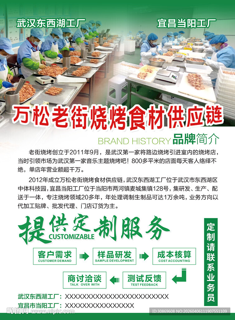 食材工厂宣传单