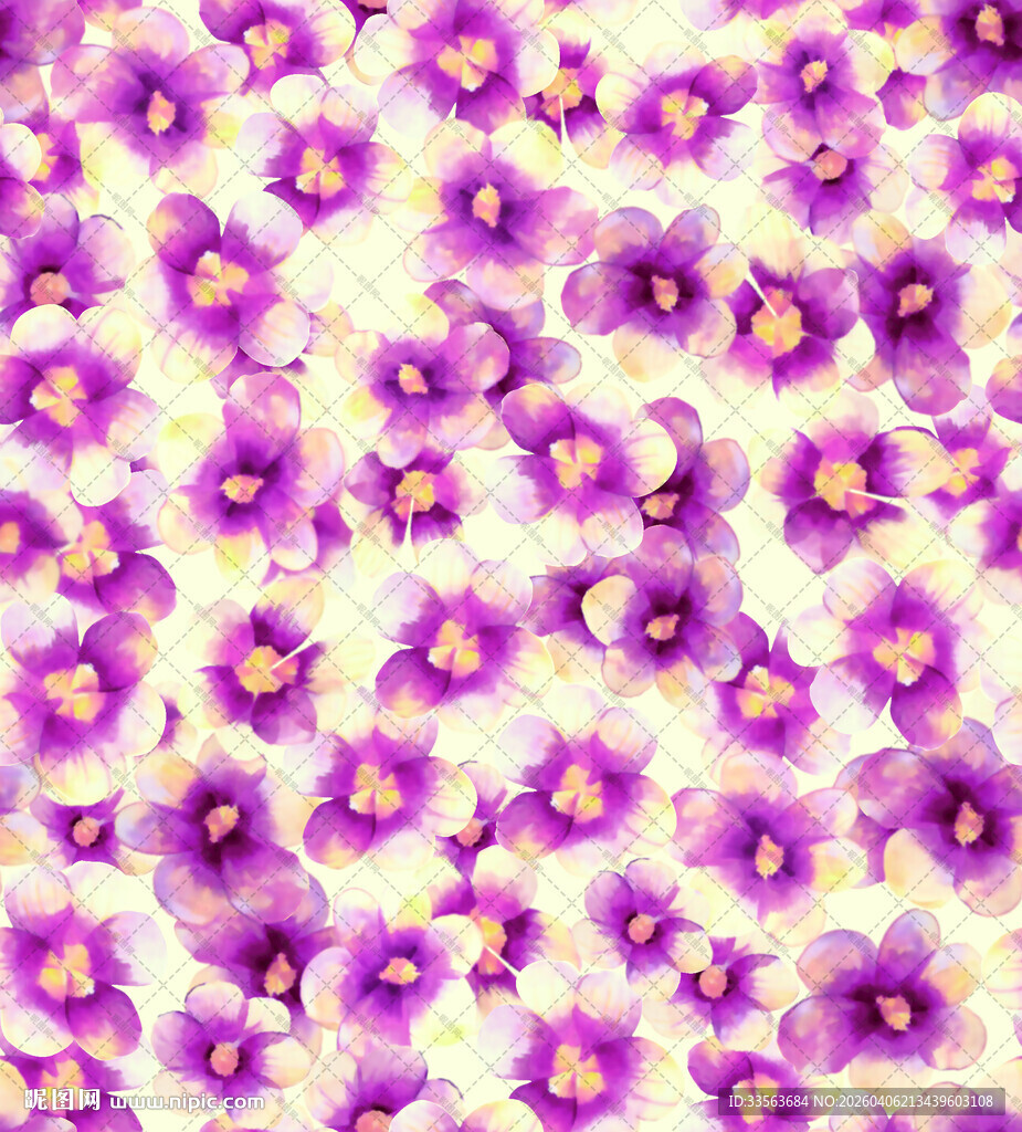 紫色花卉图案背景纹理