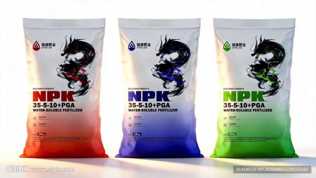 多彩农资肥料袋展示