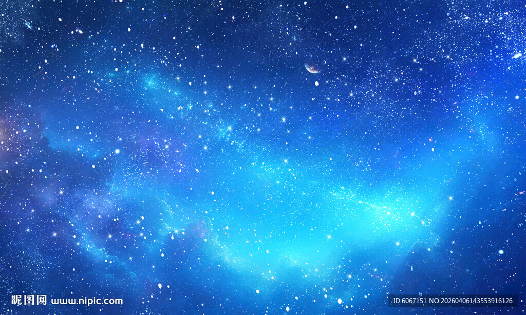 蓝色星空星云天花软膜