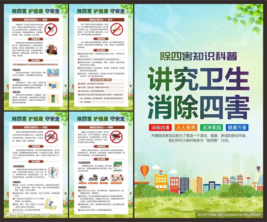 除四害展板
